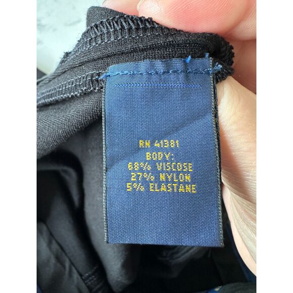 Polo Ralph Lauren Black Straight Leg Pants Size 10 - Picture 7 of 7